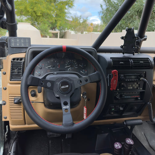 13.5''  MOJAB Deep Dish Steering Wheel Leather/Suede MOJAB OFFROAD