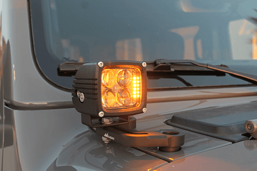 2017-2024 Jeep Wrangler (JL) Hood Mount/Ditch Lights LIGHTS ONLY M&R Automotive