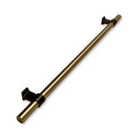 Brushed Bronze "Bond" T-Bar Dual Finish Knob and Pulls Euro • Knobs