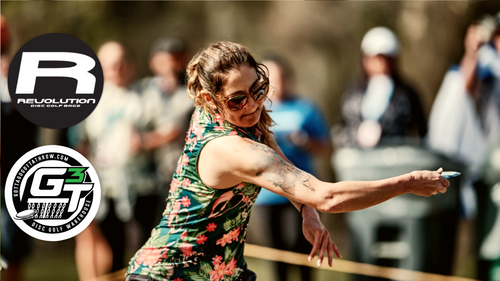 Revolution Carolina Team V3 Disc Golf Bag - Brilliant Rose Gotta Go Gotta Throw