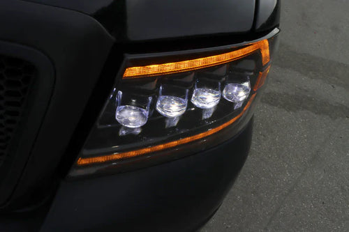 AlphaRex 04-08 Ford F150 / 06-08 Lincoln Mark LT NOVA-Series LED Projector Headlights Chrome OffRoadUSA.com