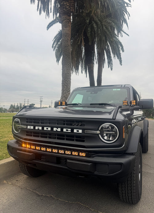 2021+ Ford Bronco Hood Mount/Ditch Lights/Pillars - PRO M&R Automotive