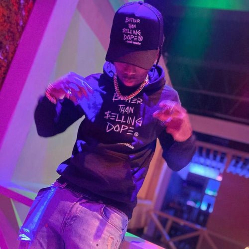 Better Than Selling Dope - Real Estate (Hoodies - BLK) Fly Supply Co