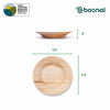 Bosnal - Palm Leaf Biodegradable Bowls, 9.5 inch Round Soup Bowl Bosnal
