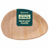 Bosnal - Palm Leaf Biodegradable Plates, 10 inch, Oval Bosnal