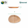 Bosnal - Palm Leaf Biodegradable Plates, 10 inch, Oval Bosnal