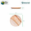 Bosnal - Palm Leaf Biodegradable Plates, 9 inch, Round Bosnal