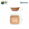 Bosnal - Palm Leaf Biodegradable Bowls, 5 inch, Square Bosnal
