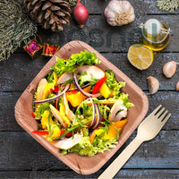 Bosnal - Palm Leaf Biodegradable Bowls, 5 inch, Square Bosnal