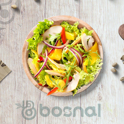 Bosnal - Palm Leaf Bowl, 6 inch, Round , 25 Pcs Bosnal