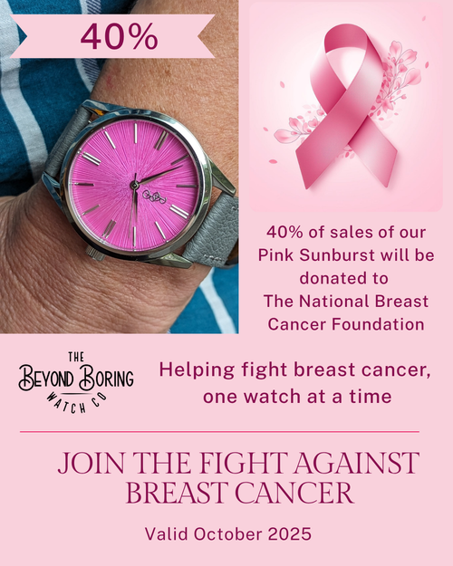 Pink Sunburst Watch The Beyond Boring Watch Company