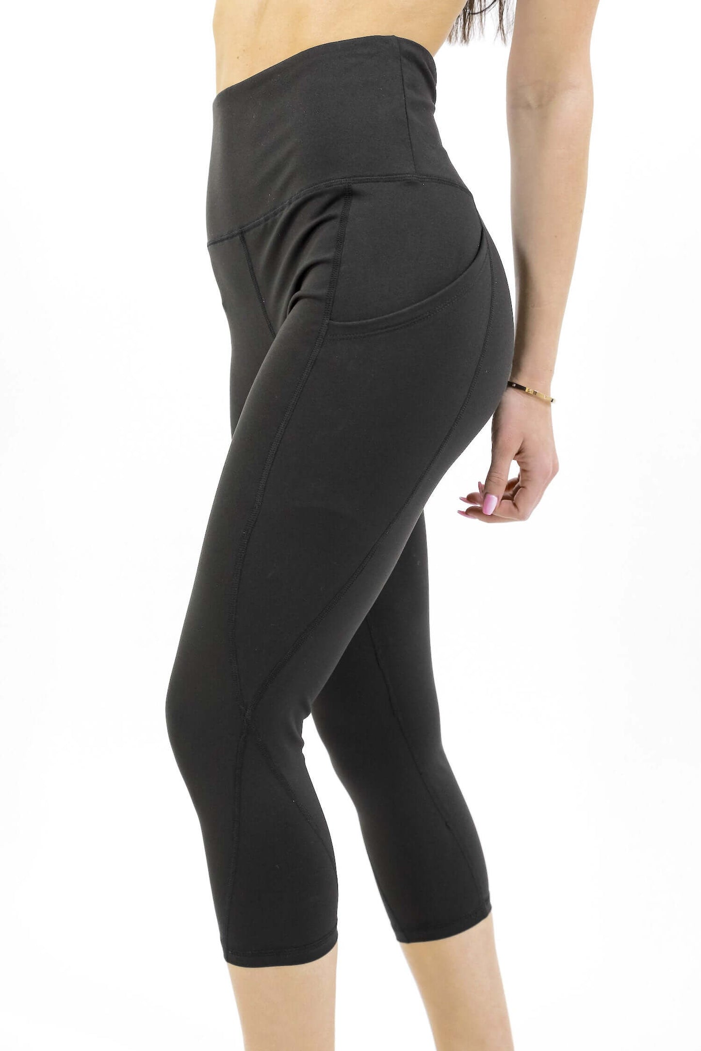 Seajoy Athletic High-Waisted Capri Leggings with Hip Pockets Jupiter Gear