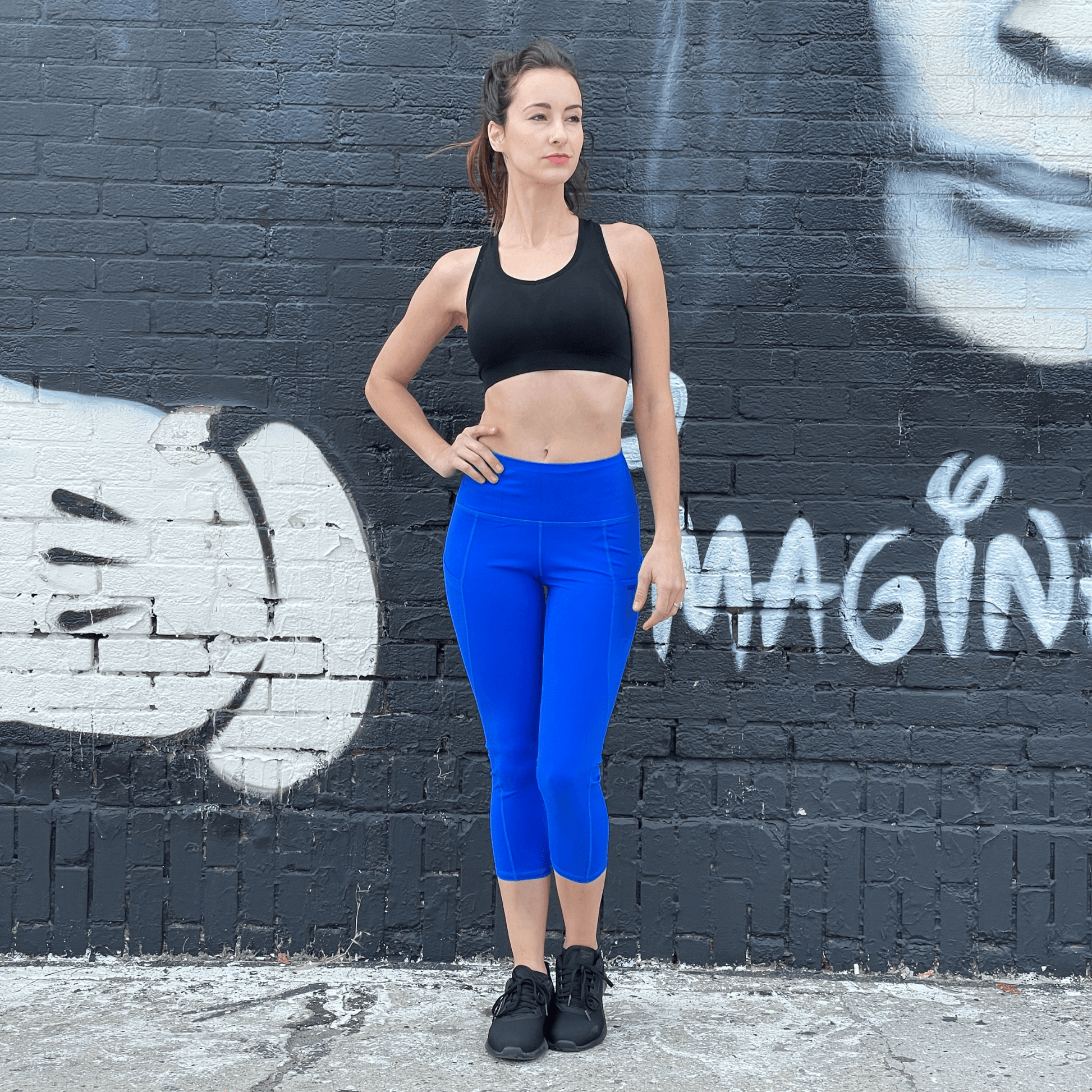 Seajoy Athletic High-Waisted Capri Leggings with Hip Pockets Jupiter Gear