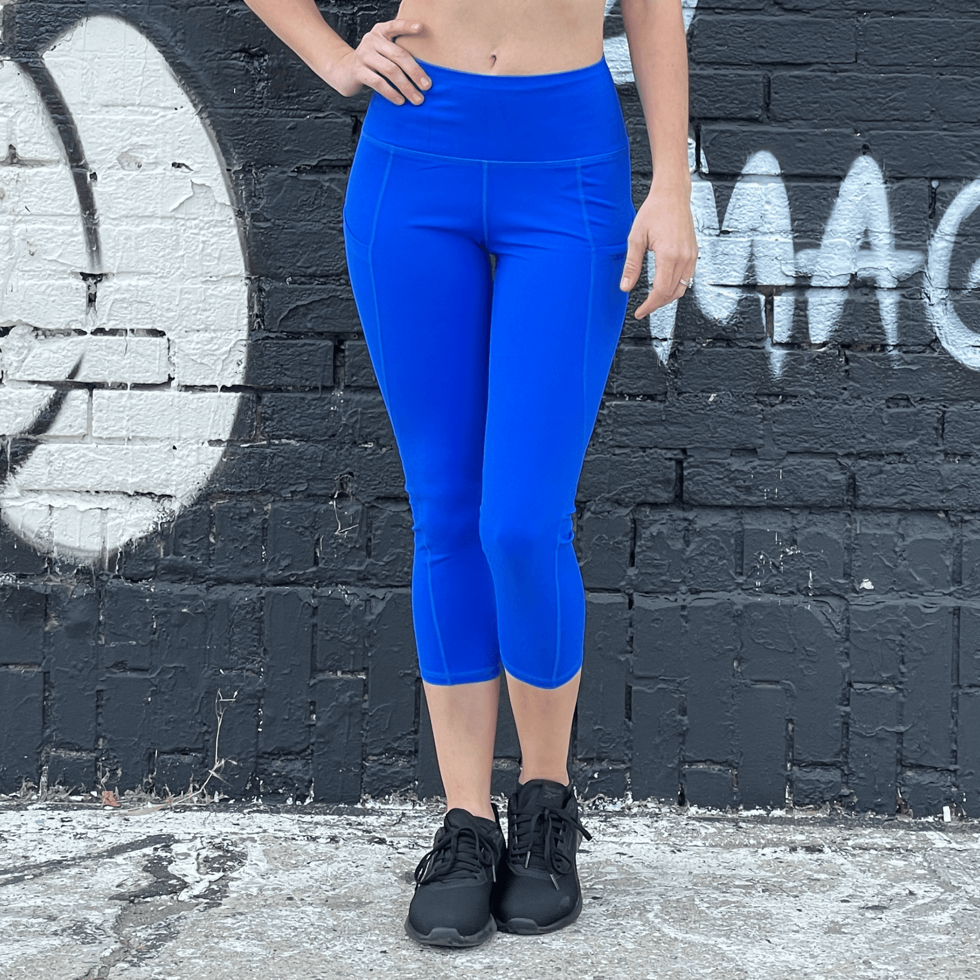 Seajoy Athletic High-Waisted Capri Leggings with Hip Pockets Jupiter Gear