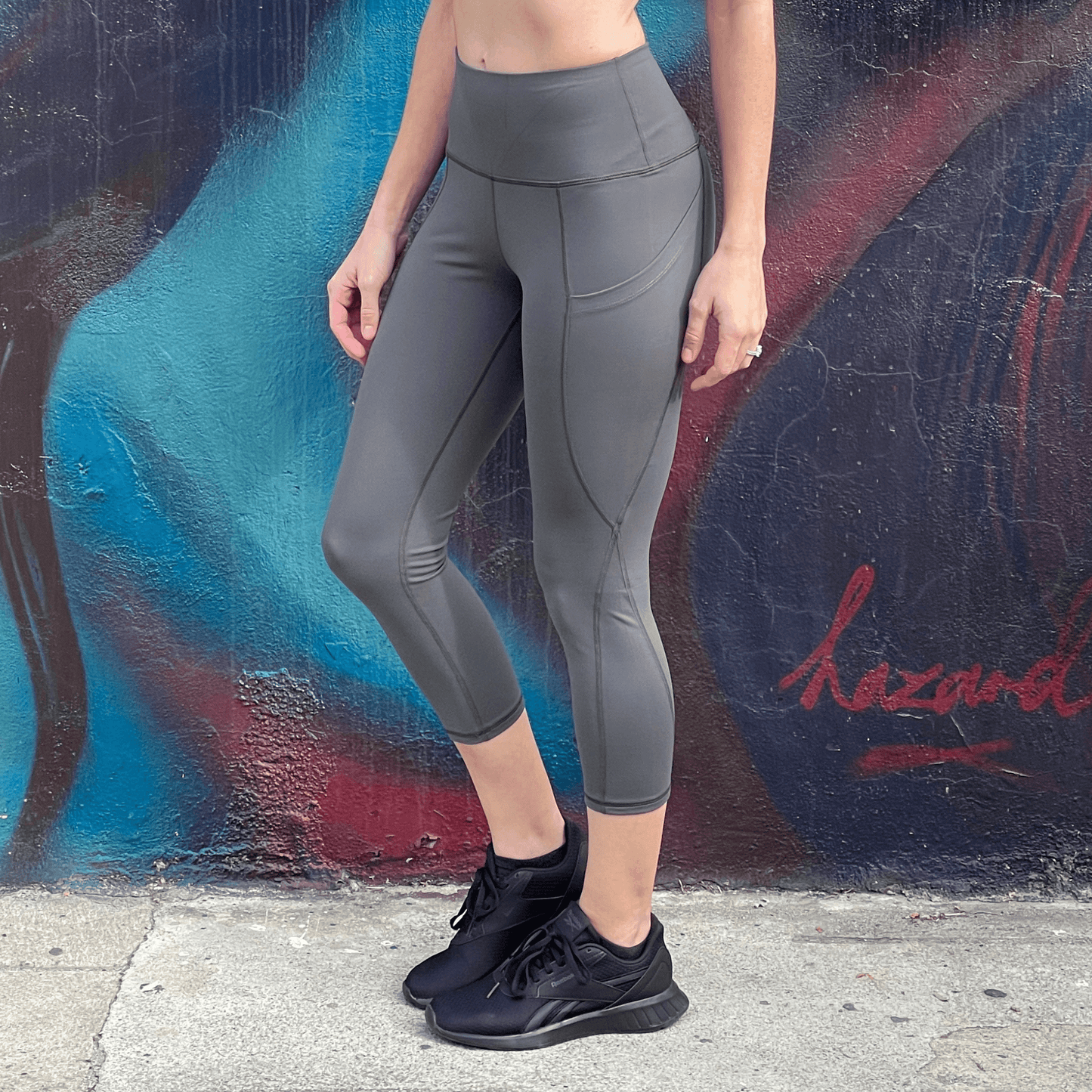 Seajoy Athletic High-Waisted Capri Leggings with Hip Pockets Jupiter Gear