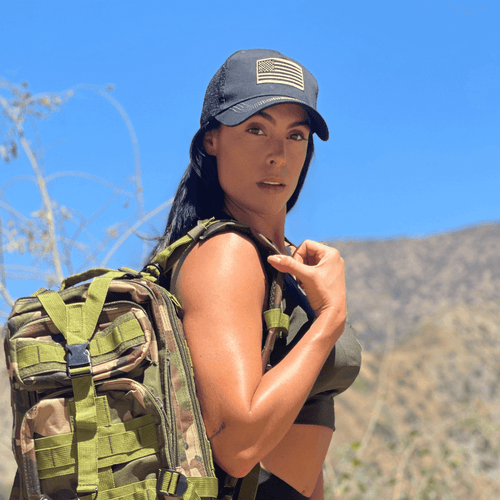 American Flag Trucker Hat with Adjustable Strap Jupiter Gear