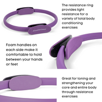 Pilates Resistance Ring for Strengthening Core Muscles Jupiter Gear