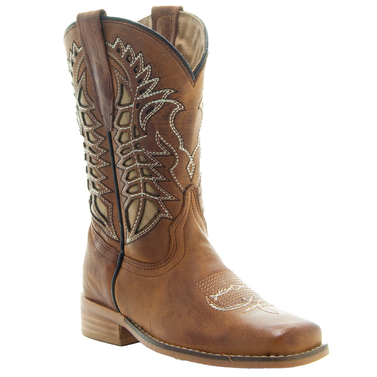 Soto Boots Kids' Tan Country Boots | Everyday Western Boots for Kids (K3007RU)
