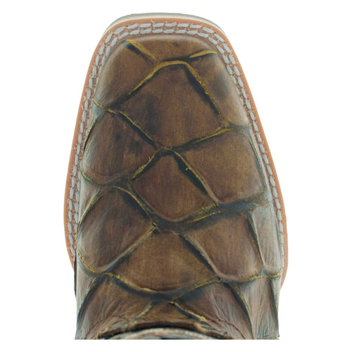 Soto Boots Soto Boots Kids Pirarucu Print Cowboy Boots K4008