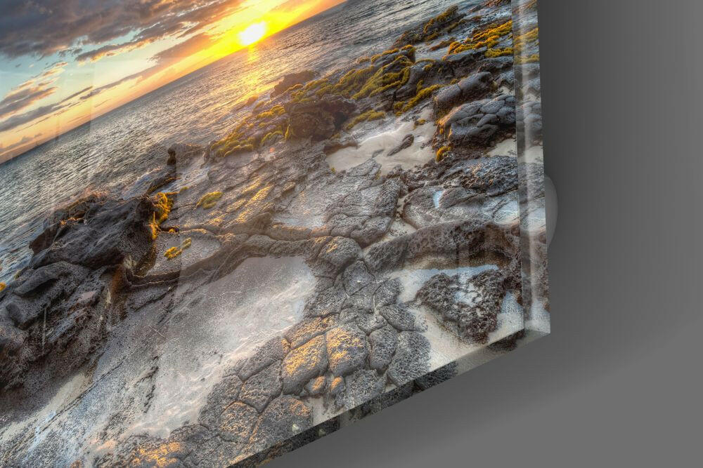 Insigneart USA Insigneart USA Sunset on the Beach Glass Wall Art