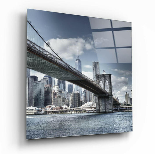 Insigneart USA Insigneart USA Brooklyn Bridge Glass Wall Art