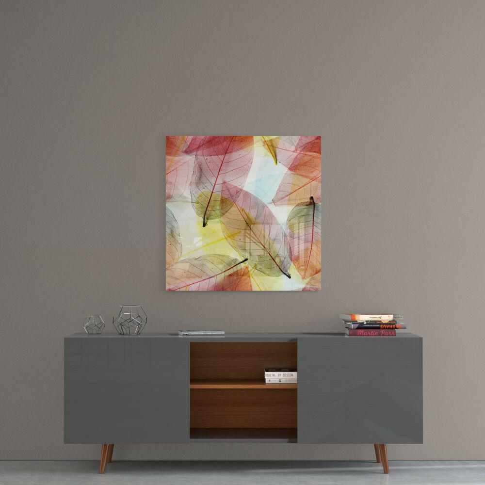 Insigneart USA Insigneart USA Colorful Leaves Glass Wall Art