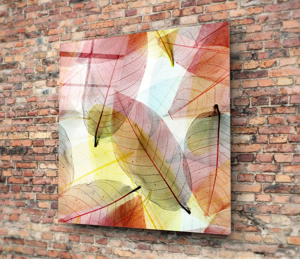 Insigneart USA Insigneart USA Colorful Leaves Glass Wall Art
