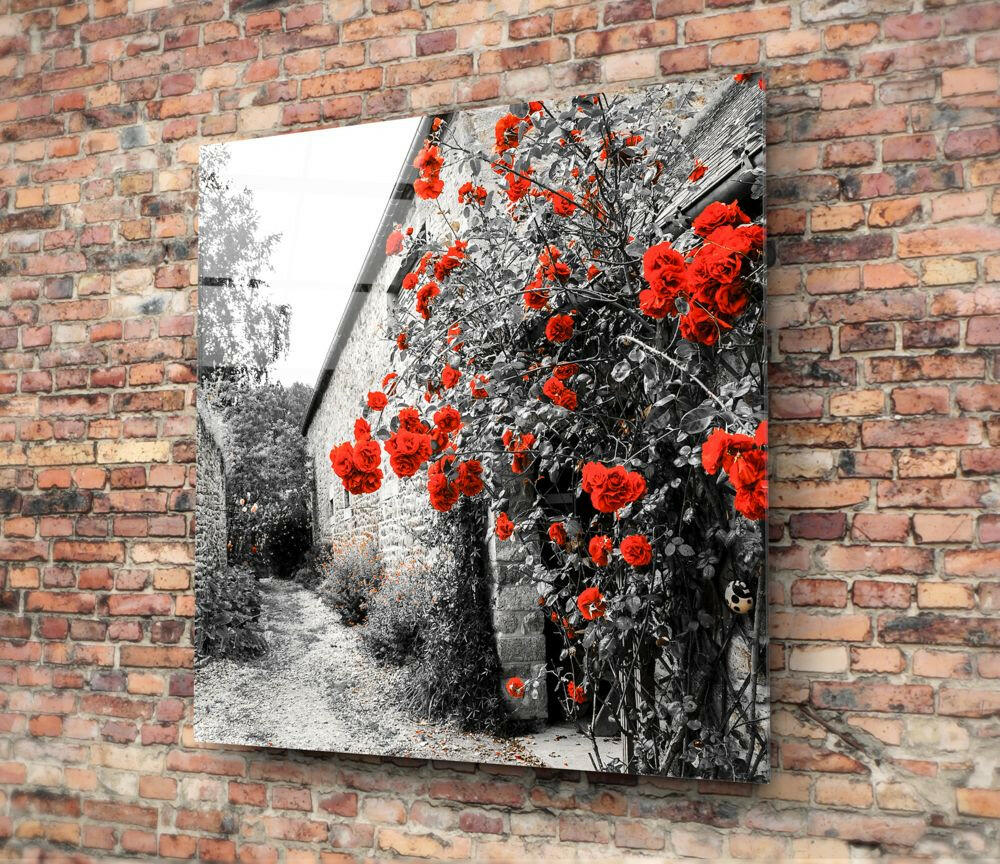 Insigneart USA Insigneart USA Red Roses Glass Wall Art