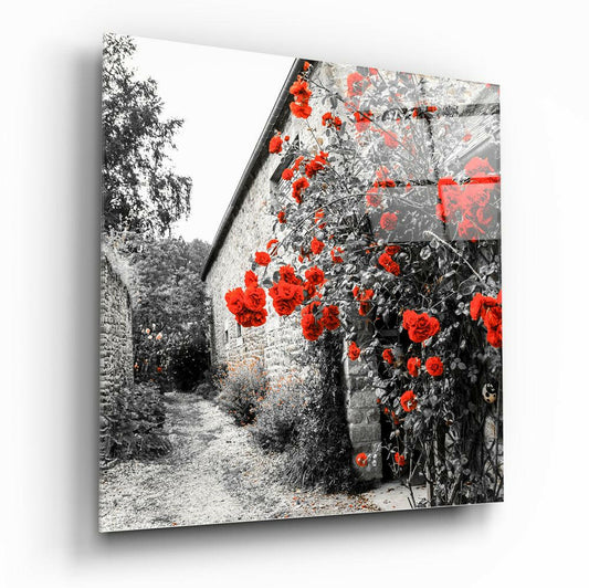 Insigneart USA Insigneart USA Red Roses Glass Wall Art