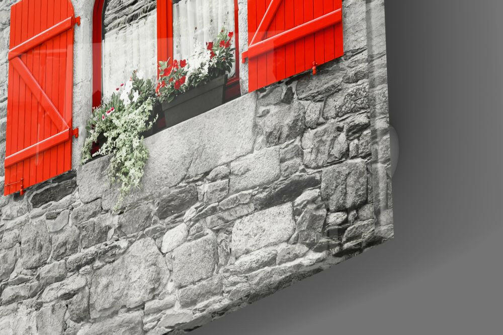 Insigneart USA Insigneart USA Red Window Glass Wall Art