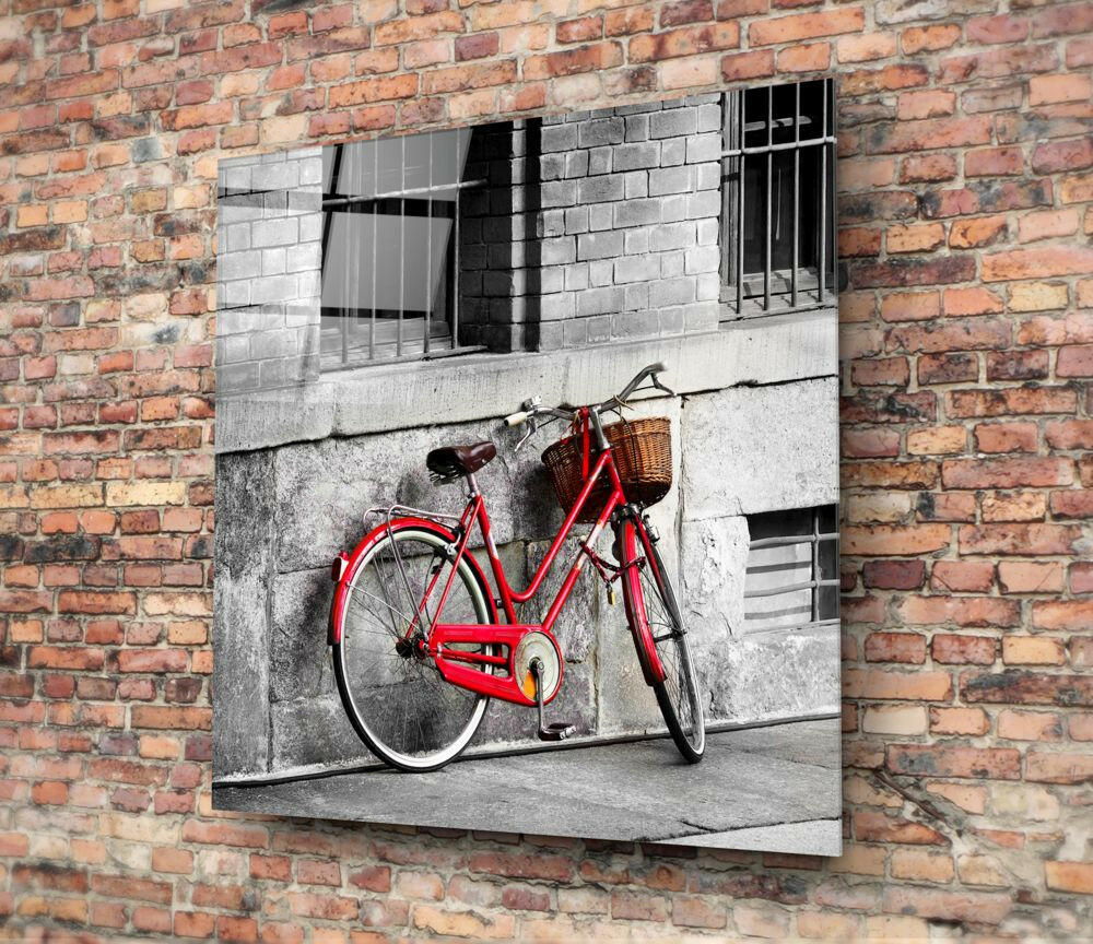 Insigneart USA Insigneart USA Red Bicycle Glass Wall Art