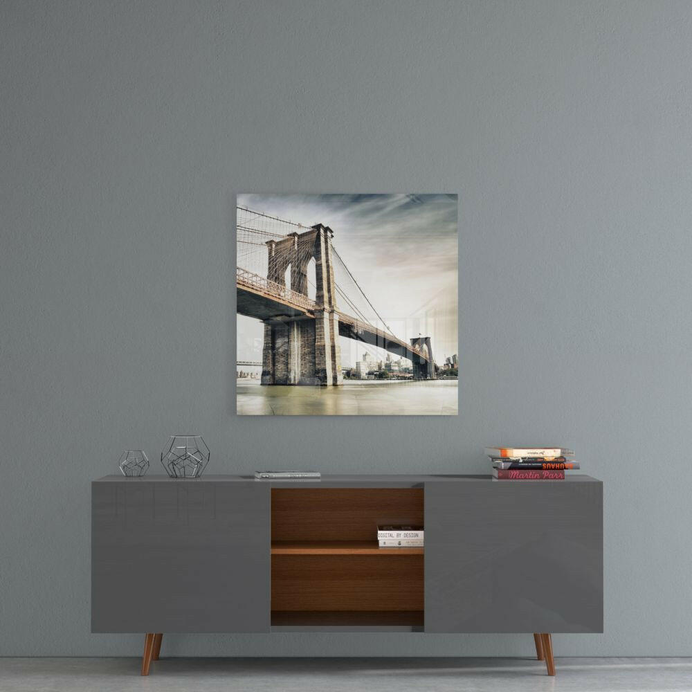 Insigneart USA Insigneart USA Brooklyn Bridge Glass Wall Art