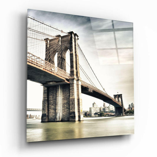 Insigneart USA Insigneart USA Brooklyn Bridge Glass Wall Art