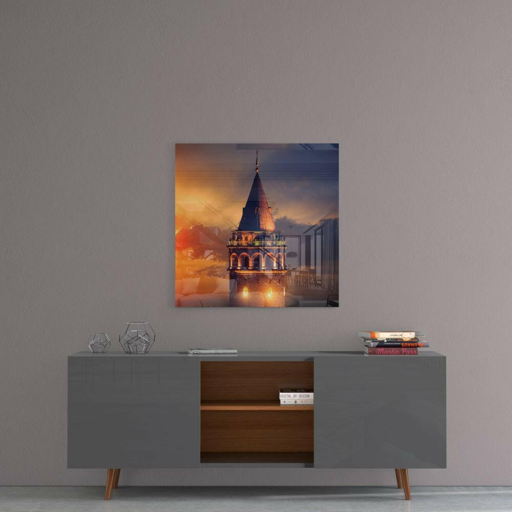 Insigneart USA Insigneart USA Galata Tower Glass Wall Art