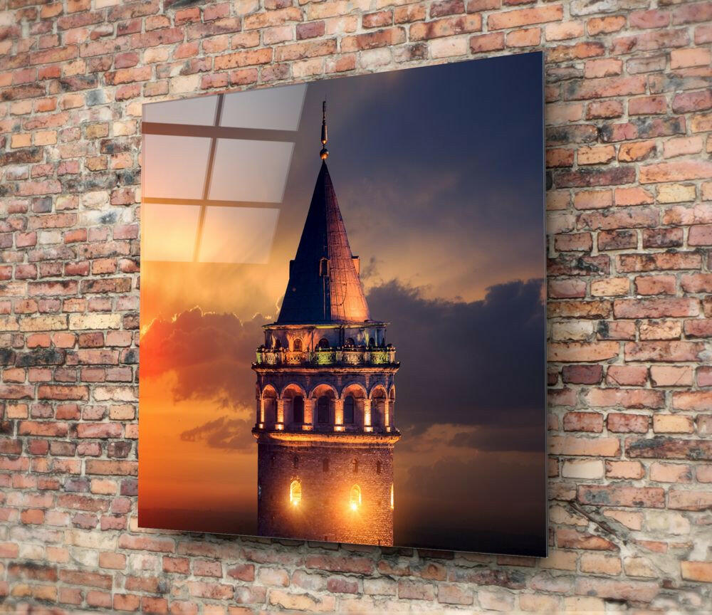 Insigneart USA Insigneart USA Galata Tower Glass Wall Art