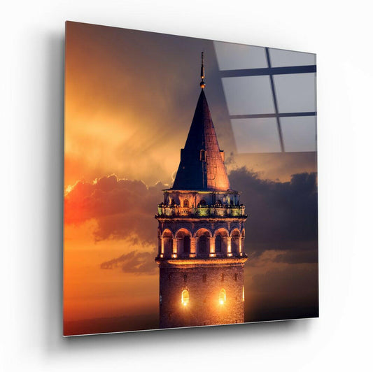 Insigneart USA Insigneart USA Galata Tower Glass Wall Art
