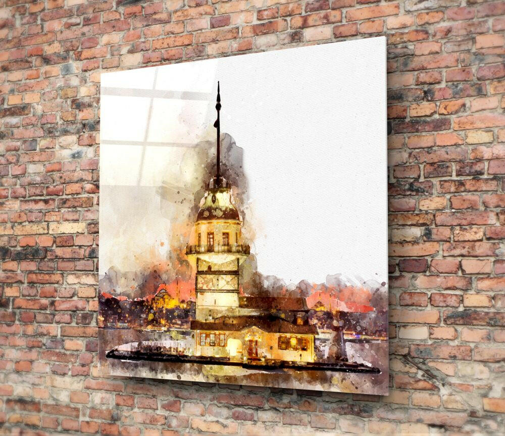 Insigneart USA Insigneart USA Maiden's Tower Glass Wall Art