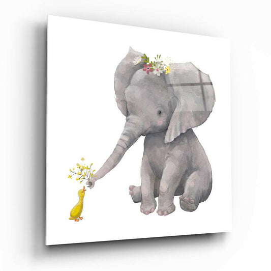 Insigneart USA Insigneart USA Elephant and Duck Glass Wall Art