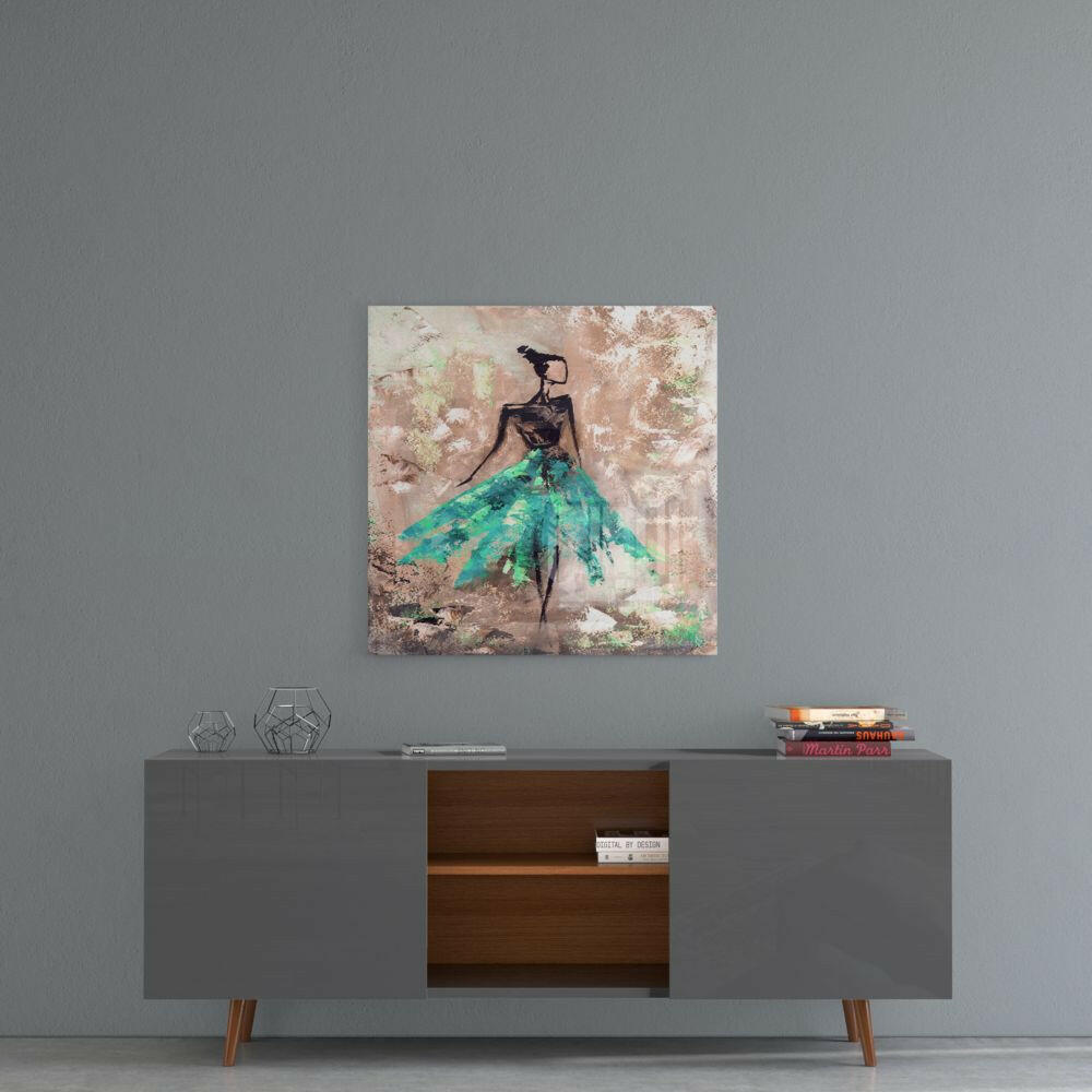 Insigneart USA Insigneart USA Female (Green) Glass Wall Art