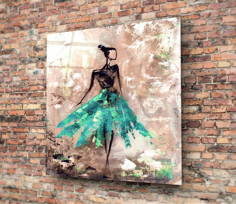 Insigneart USA Insigneart USA Female (Green) Glass Wall Art