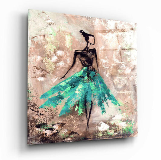 Insigneart USA Insigneart USA Female (Green) Glass Wall Art