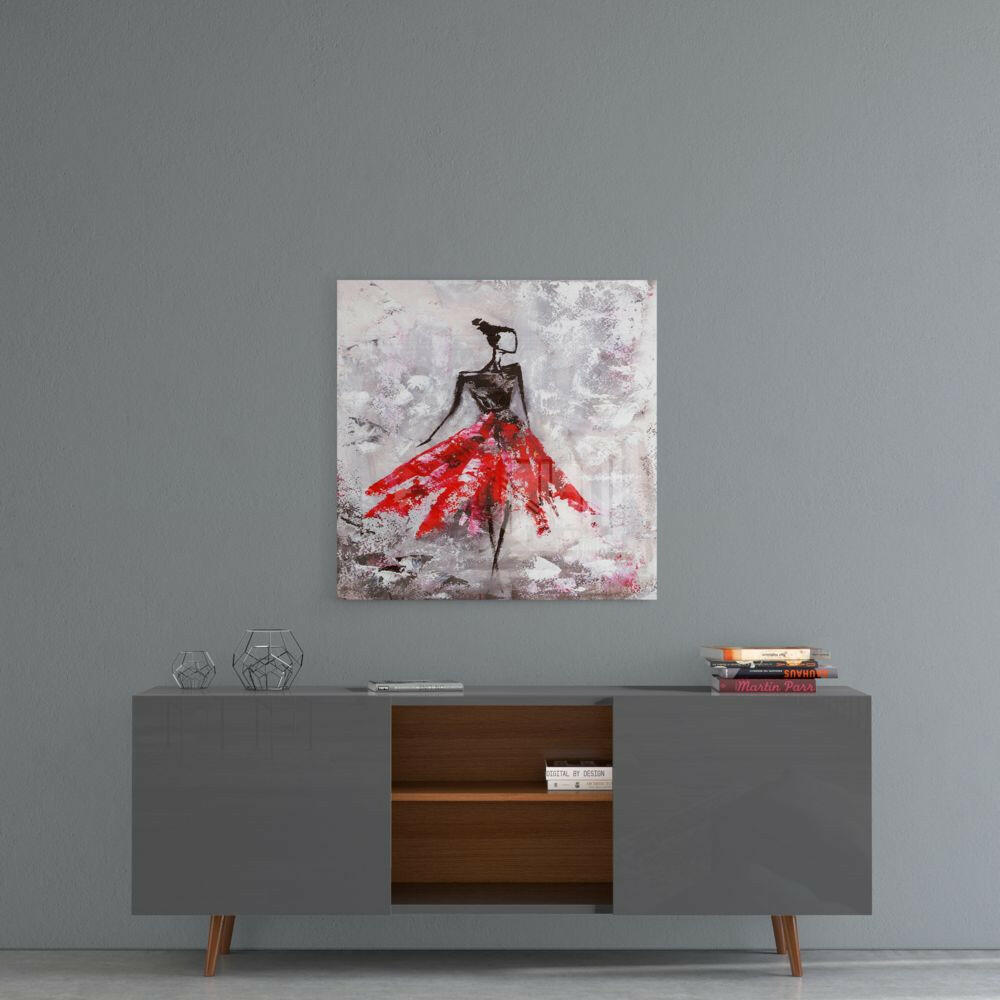 Insigneart USA Insigneart USA Female (Red) Glass Wall Art