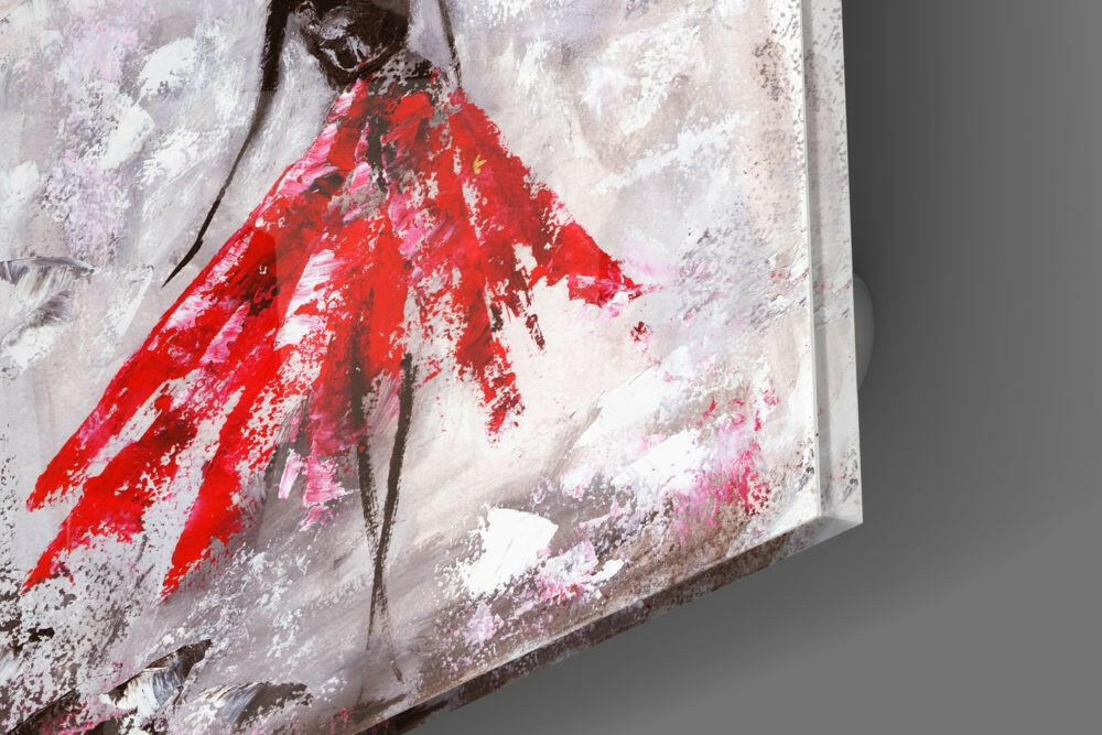 Insigneart USA Insigneart USA Female (Red) Glass Wall Art