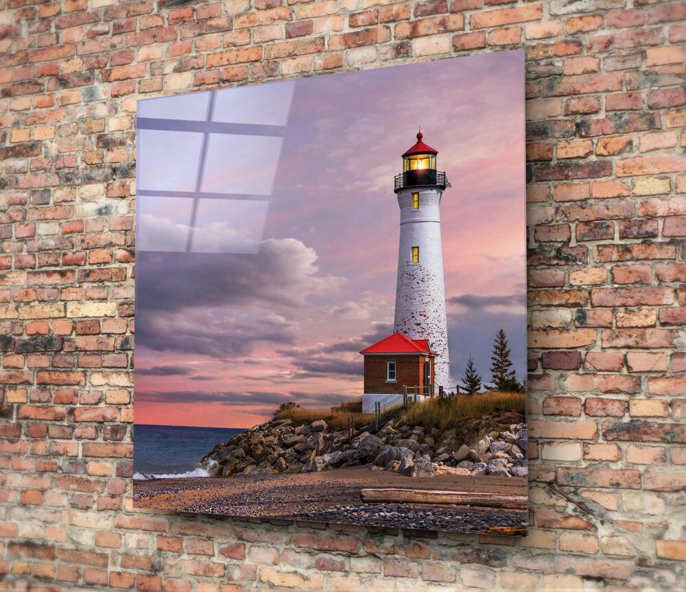 Insigneart USA Insigneart USA Lighthouse Glass Wall Art