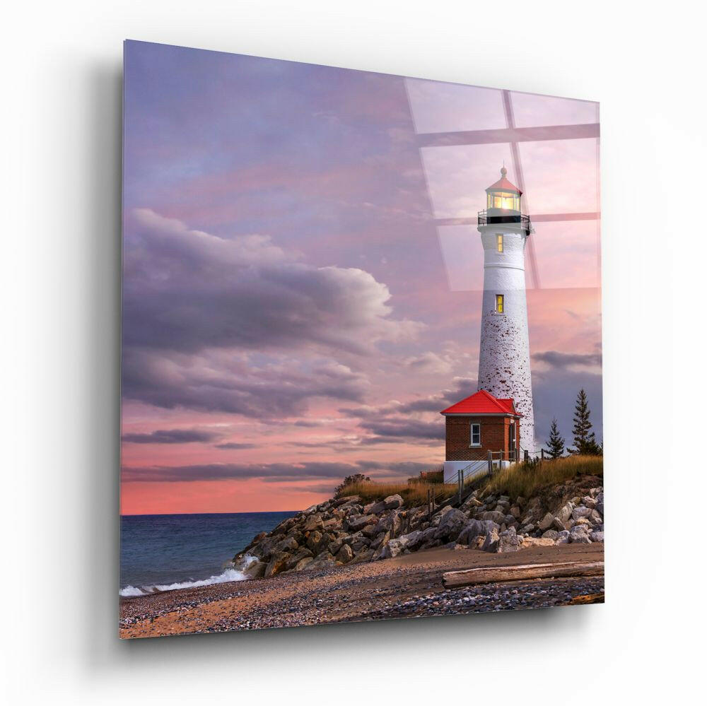 Insigneart USA Insigneart USA Lighthouse Glass Wall Art