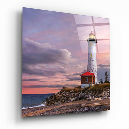Insigneart USA Insigneart USA Lighthouse Glass Wall Art