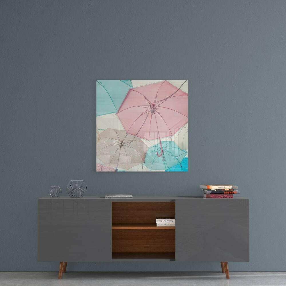 Insigneart USA Insigneart USA Colorful Umbrellas Glass Wall Art
