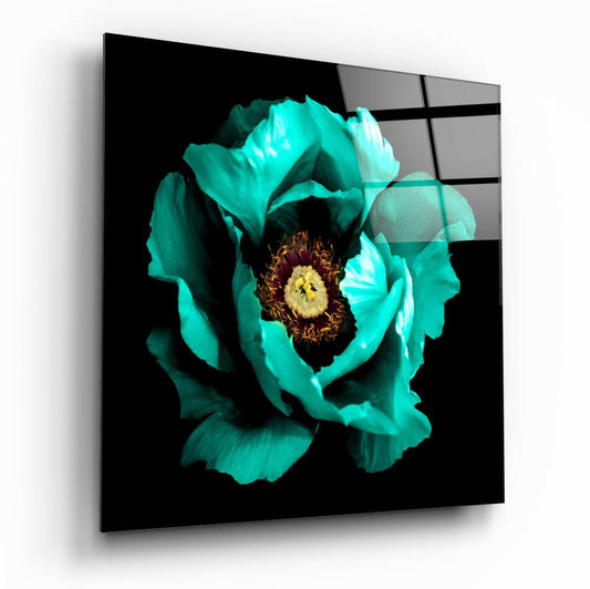 Insigneart USA Insigneart USA Floral Green Glass Wall Art