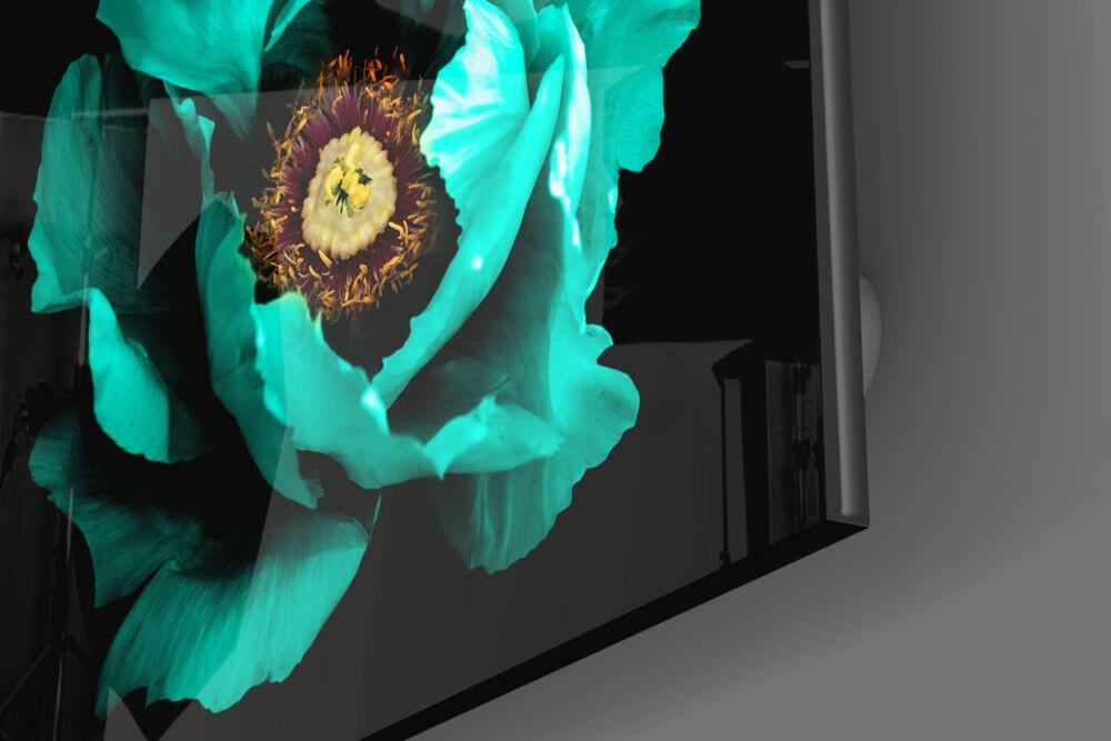 Insigneart USA Insigneart USA Floral Green Glass Wall Art