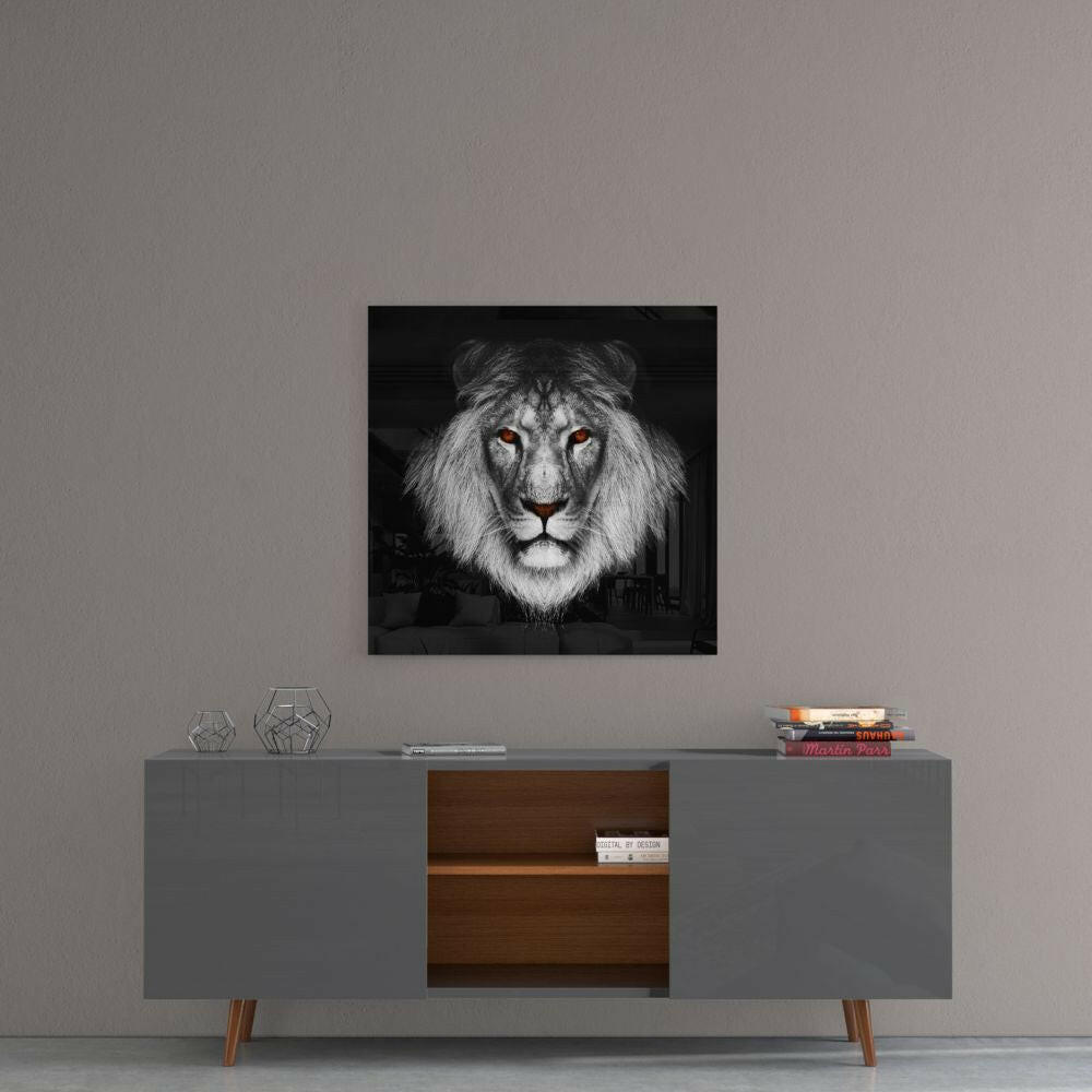 Insigneart USA Insigneart USA Lion Glass Wall Art